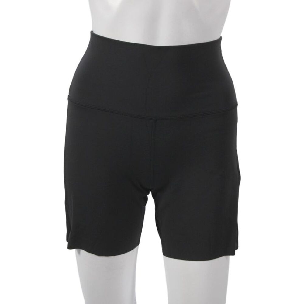 Lof Womens Biker Shorts Black Nylon Athleisure Size L